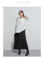 Amax luluE 2024 Design été hauts femmes col rond Floral Patchwork ample décontracté luxe t-shirts dames classique Harajuku vêtements