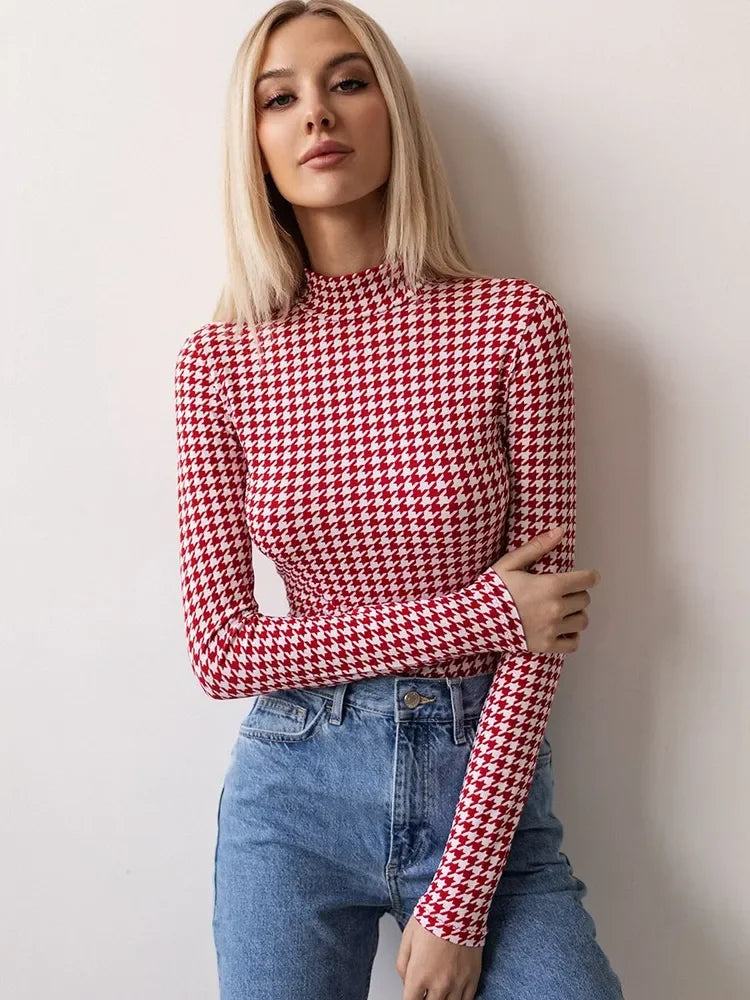 Collants pour femmes, hauts à la mode, body imprimé à manches longues, printemps/été