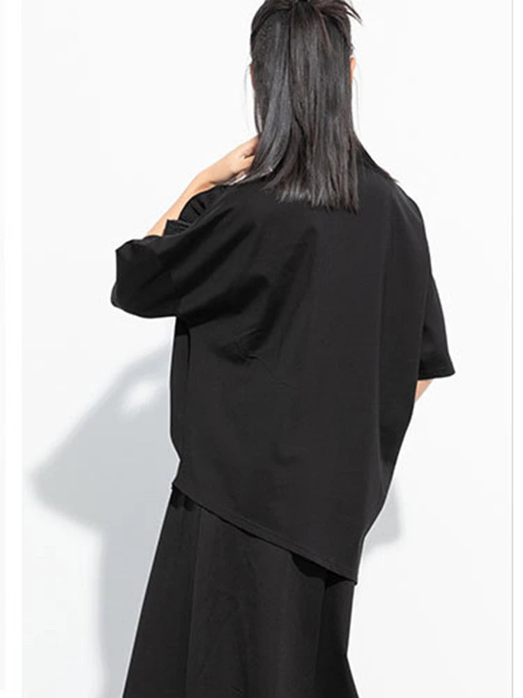 Amax luluE 2024 Design été hauts femmes col rond Floral Patchwork ample décontracté luxe t-shirts dames classique Harajuku vêtements